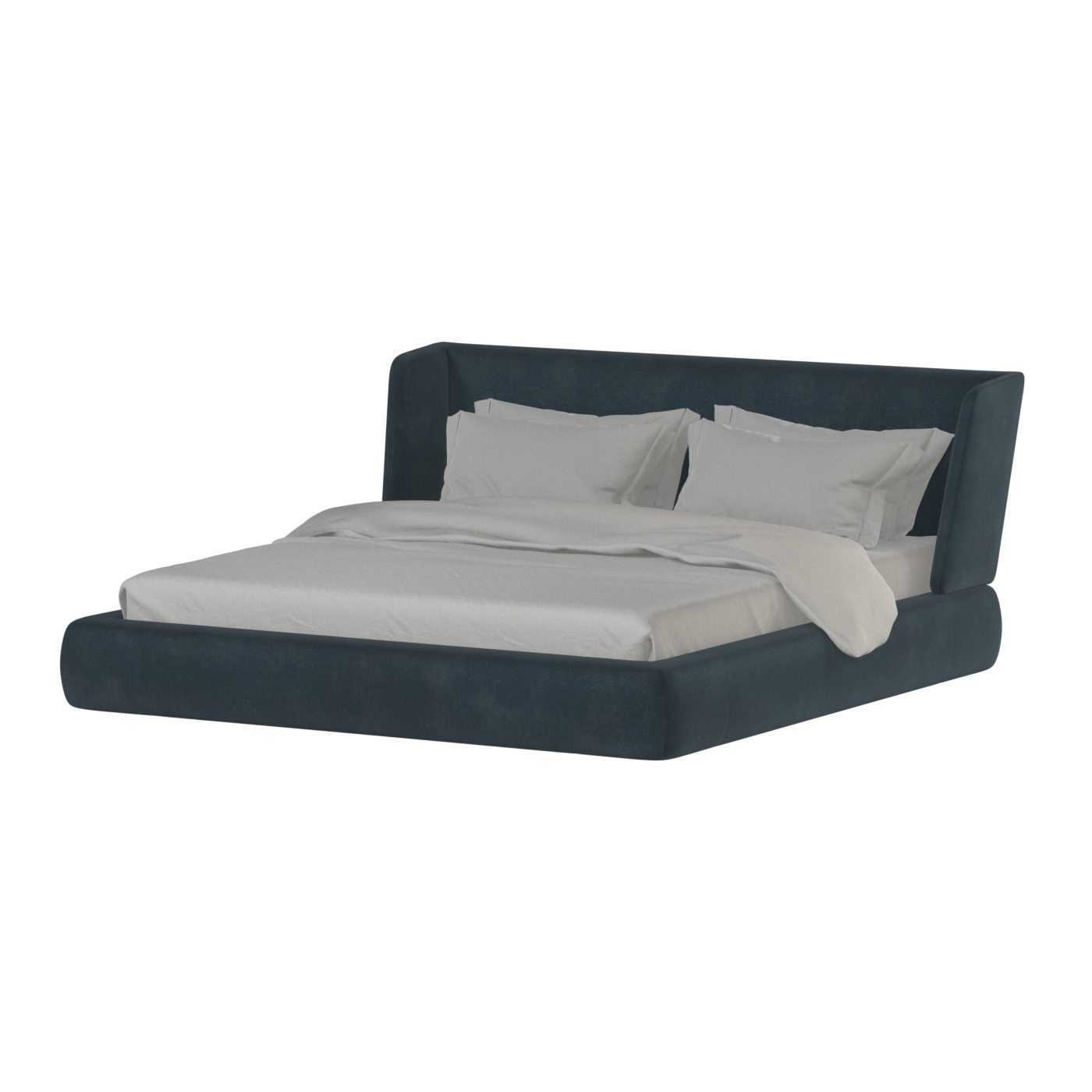 Valentina bed in Boucle Hevia Fabric