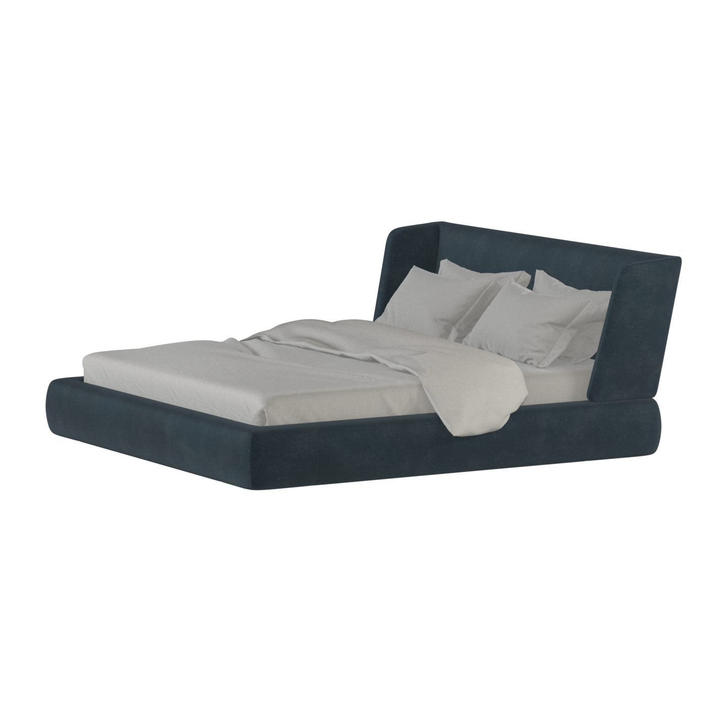 Valentina bed in Boucle Hevia Fabric