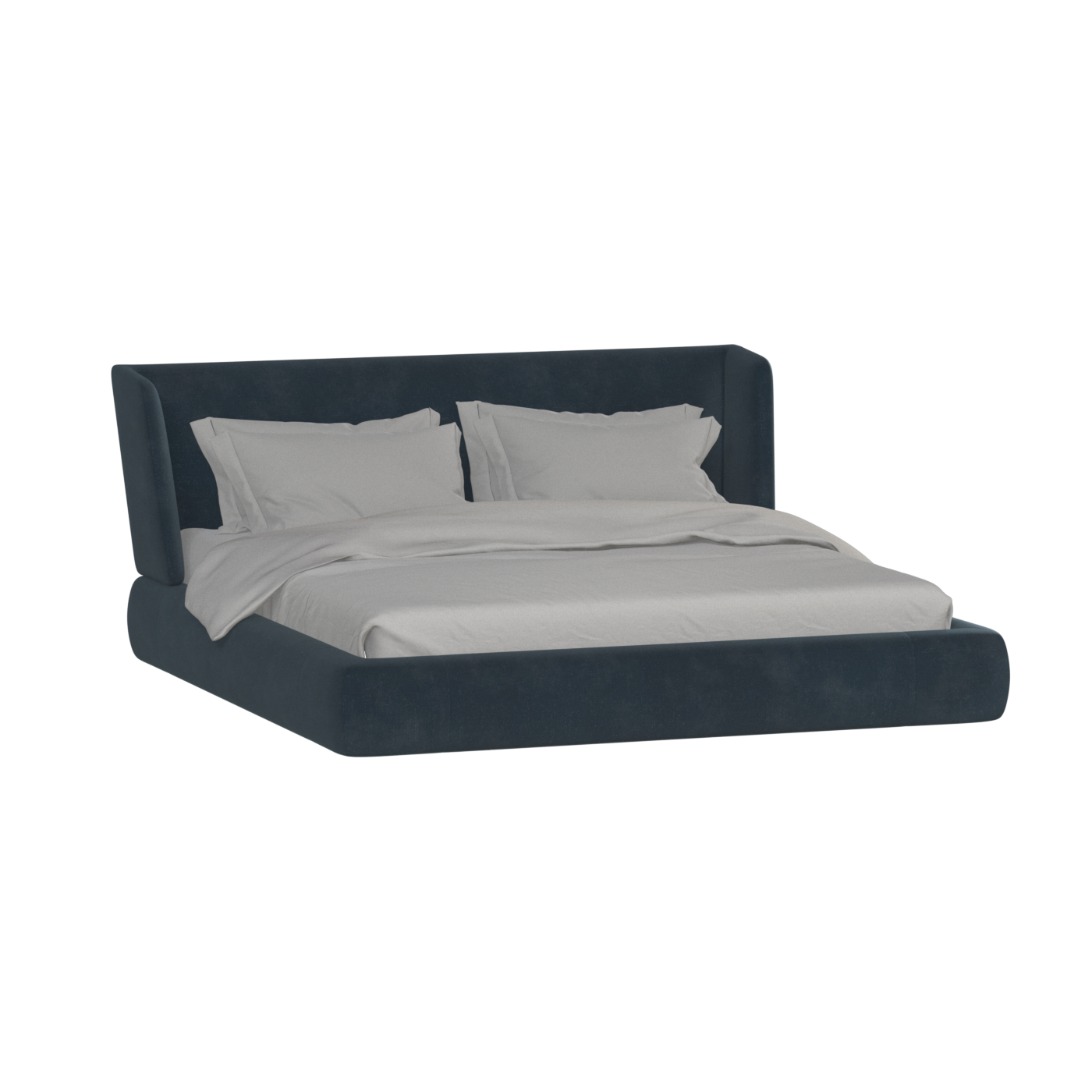 Valentina bed in Boucle Hevia Fabric
