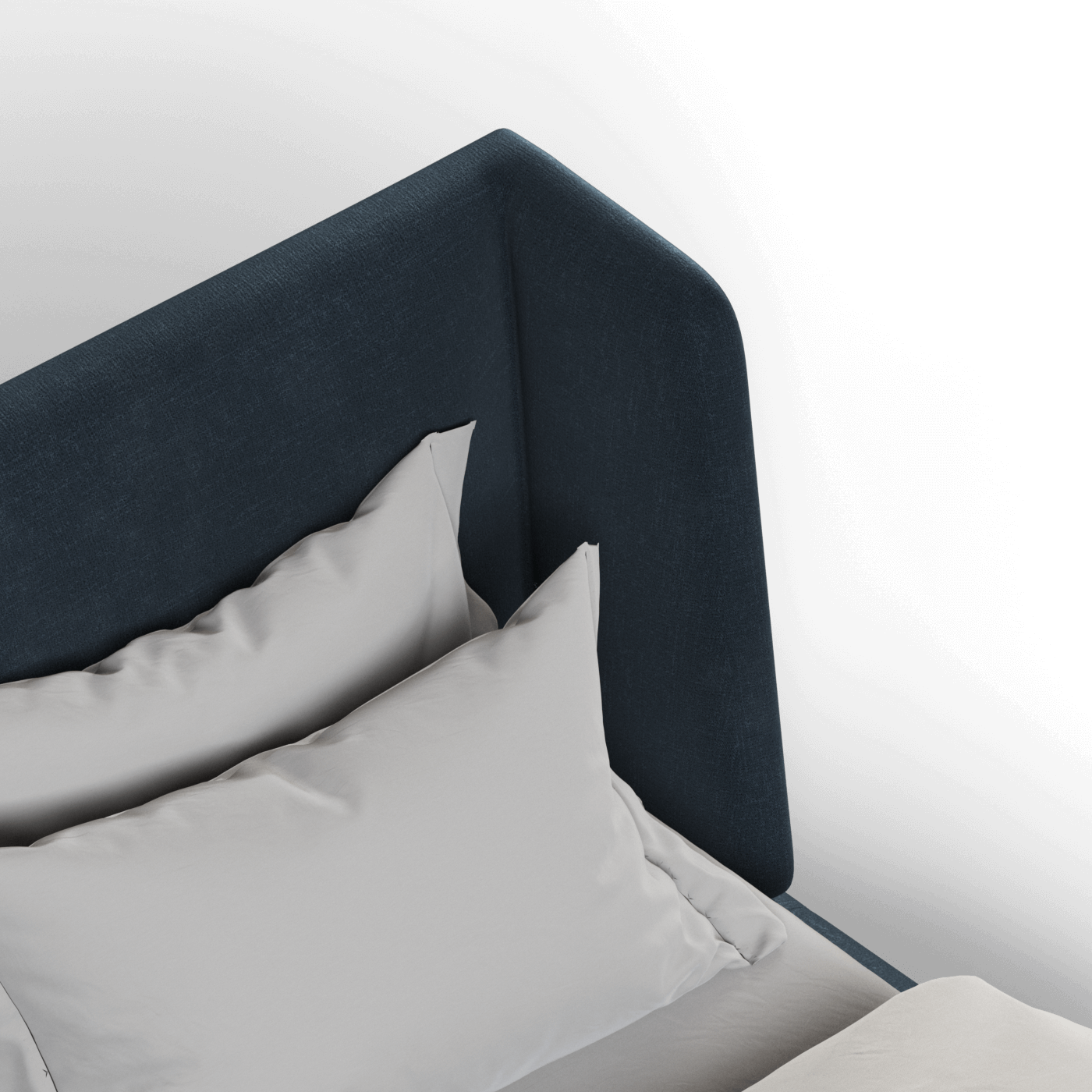 Valentina bed in Boucle Hevia Fabric