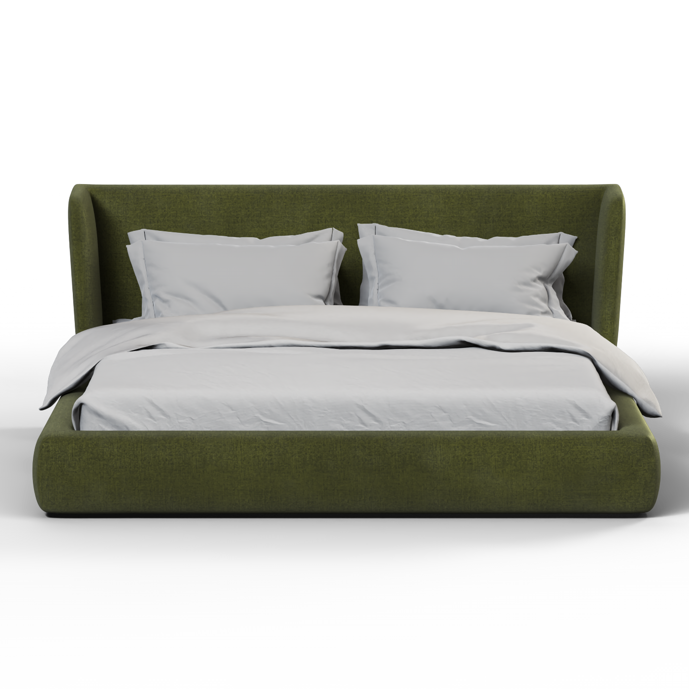 Lit Valentina en tissu Boucle Hevia 
