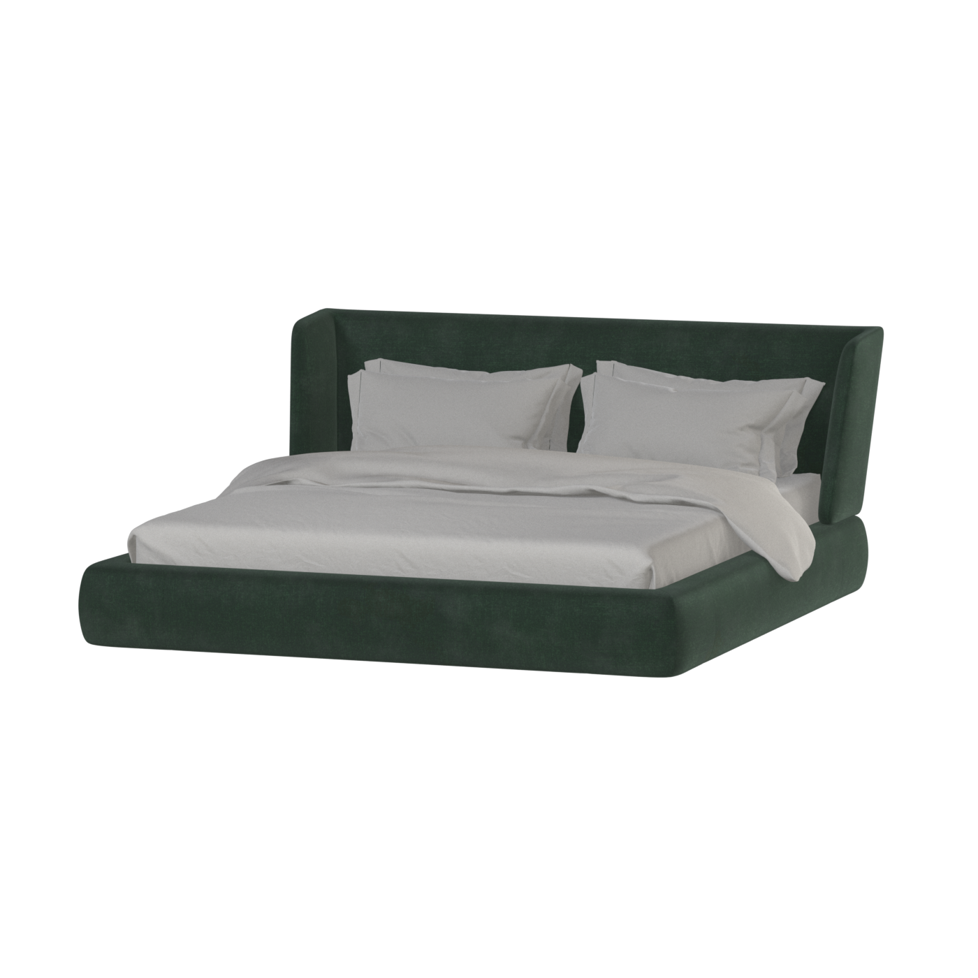Valentina bed in Boucle Hevia Fabric