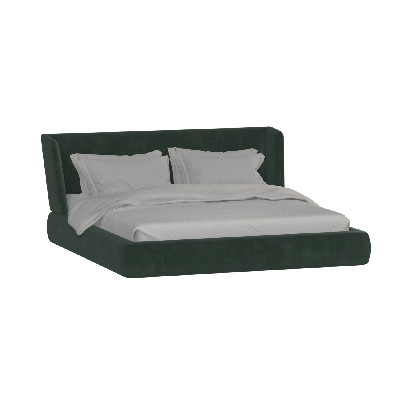 Valentina bed in Boucle Hevia Fabric