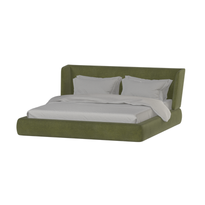 Lit Valentina en tissu Boucle Hevia 