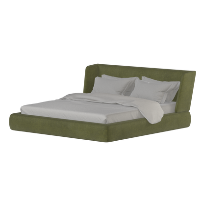 Lit Valentina en tissu Boucle Hevia 
