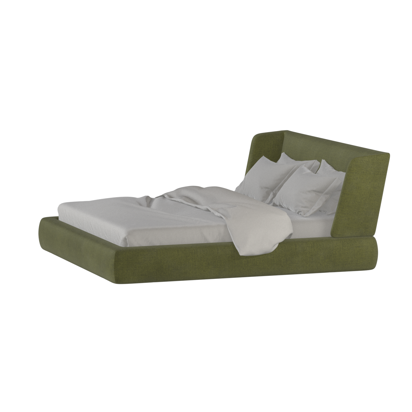 Lit Valentina en tissu Boucle Hevia 