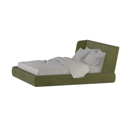 Lit Valentina en tissu Boucle Hevia 
