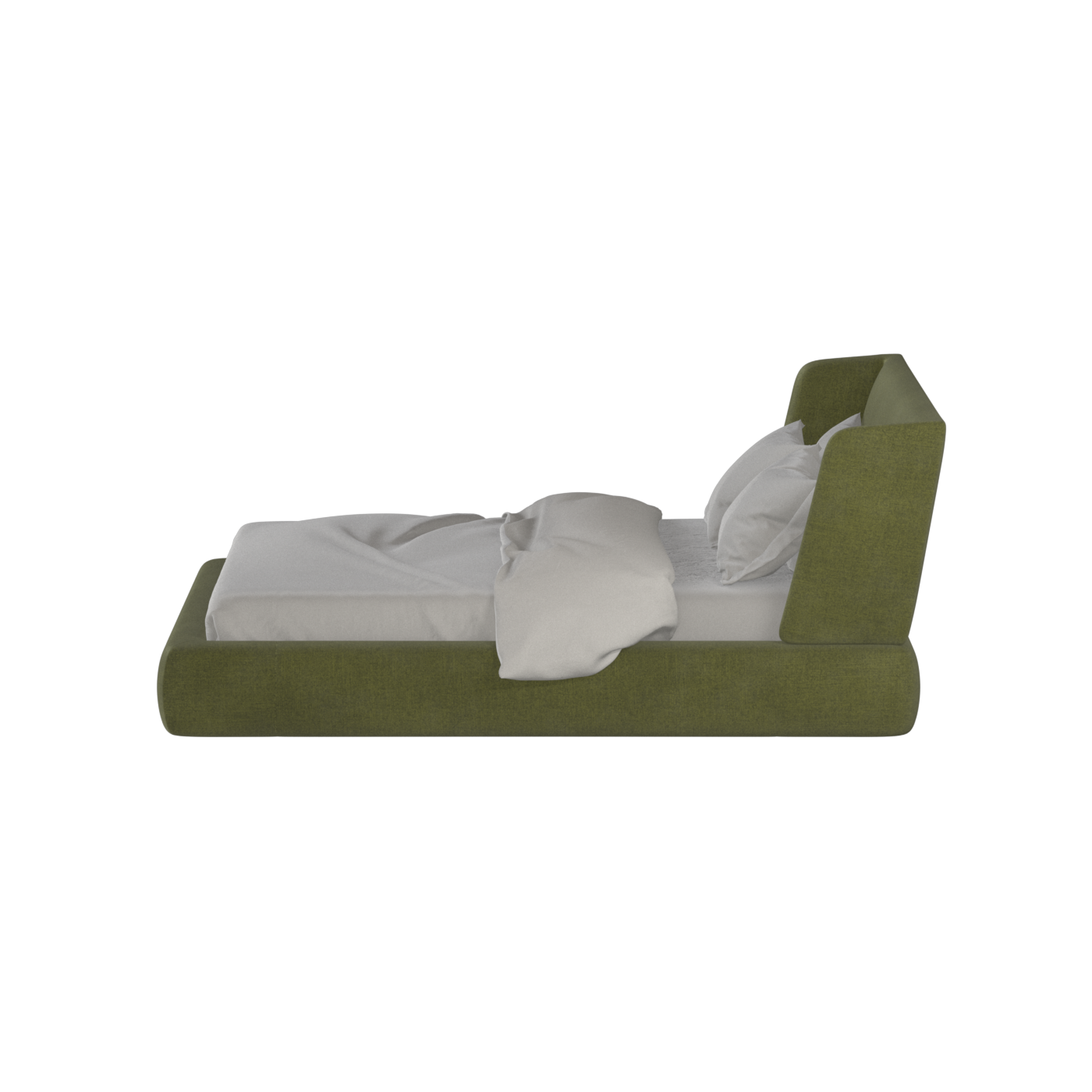 Lit Valentina en tissu Boucle Hevia 