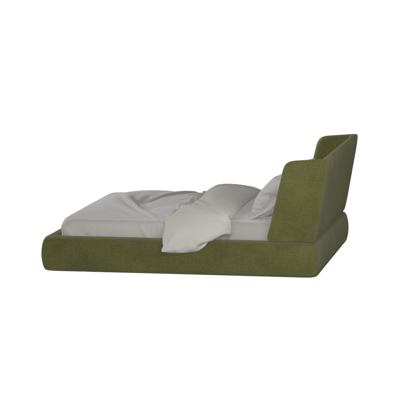 Lit Valentina en tissu Boucle Hevia 