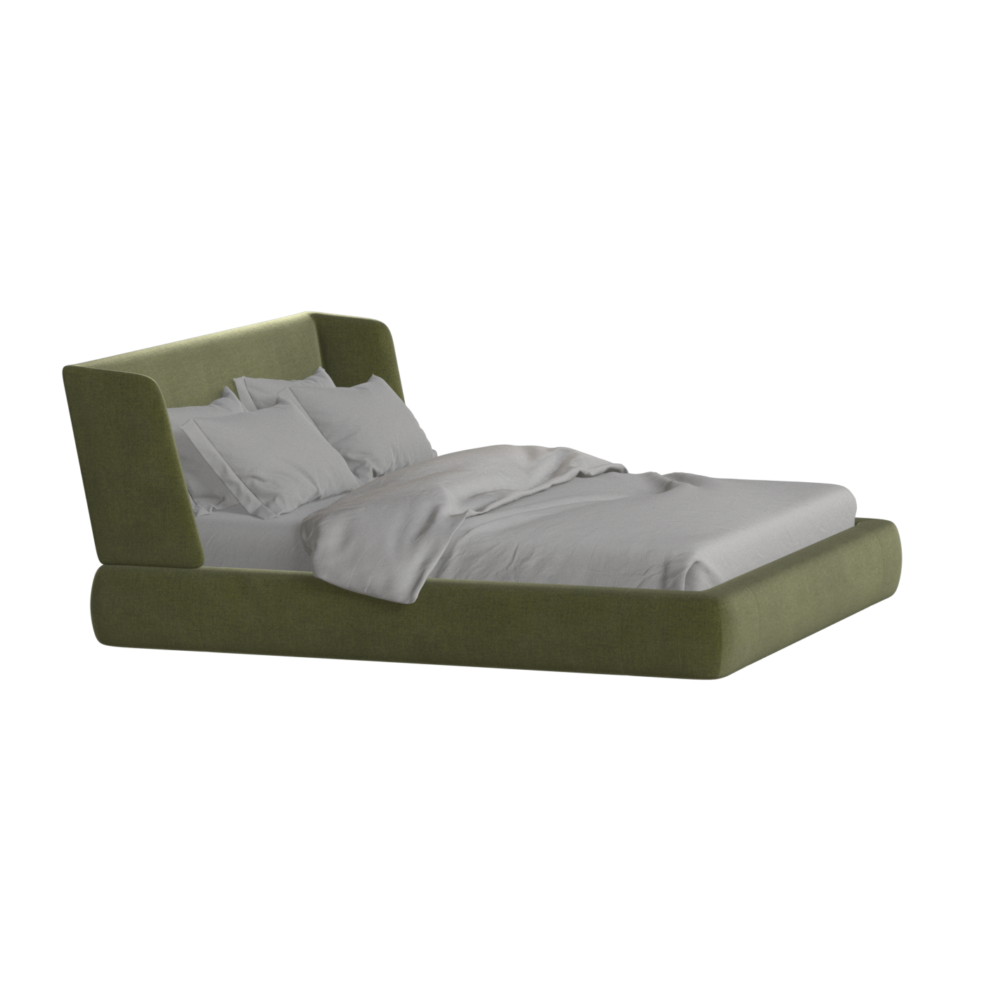 Lit Valentina en tissu Boucle Hevia 