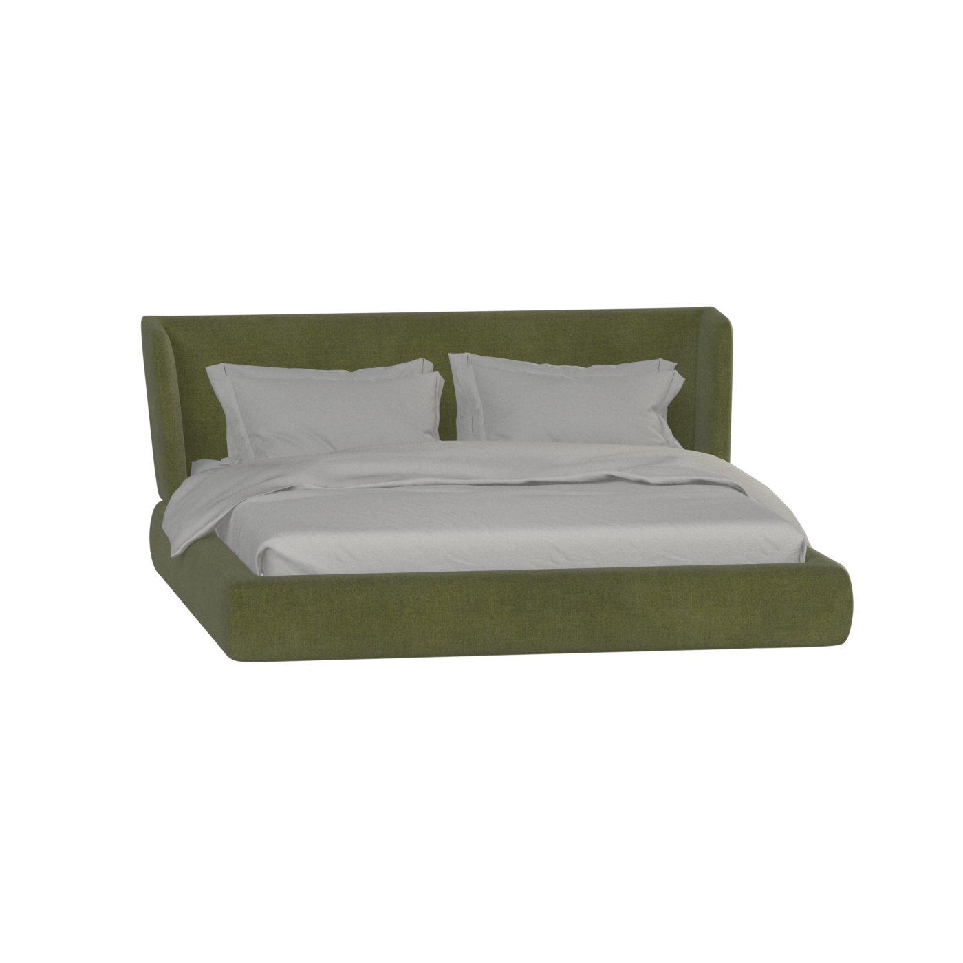 Lit Valentina en tissu Boucle Hevia 