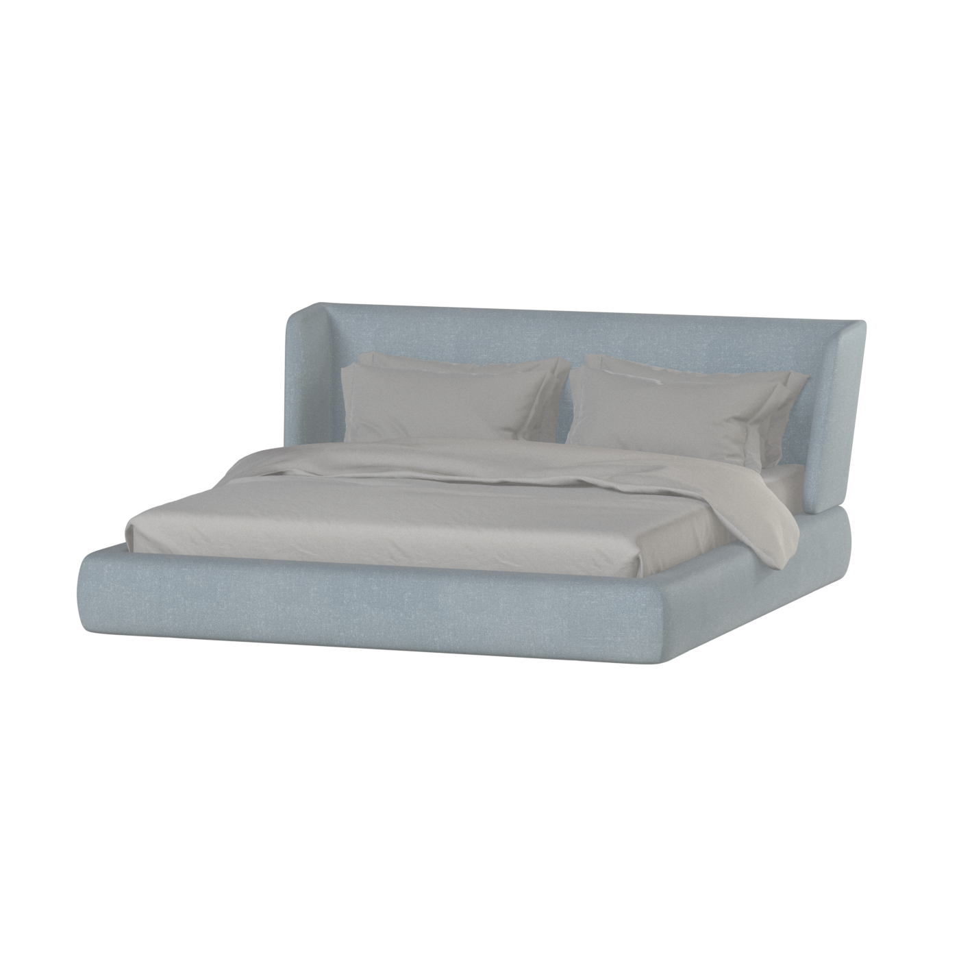 Valentina bed in Boucle Hevia Fabric