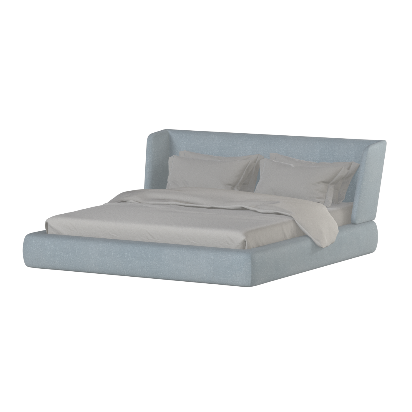 Valentina bed in Boucle Hevia Fabric