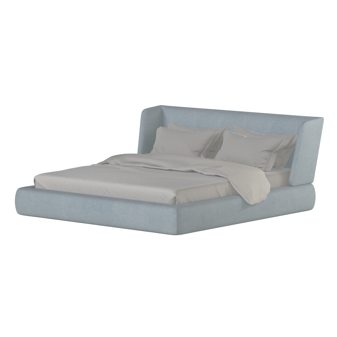 Valentina bed in Boucle Hevia Fabric