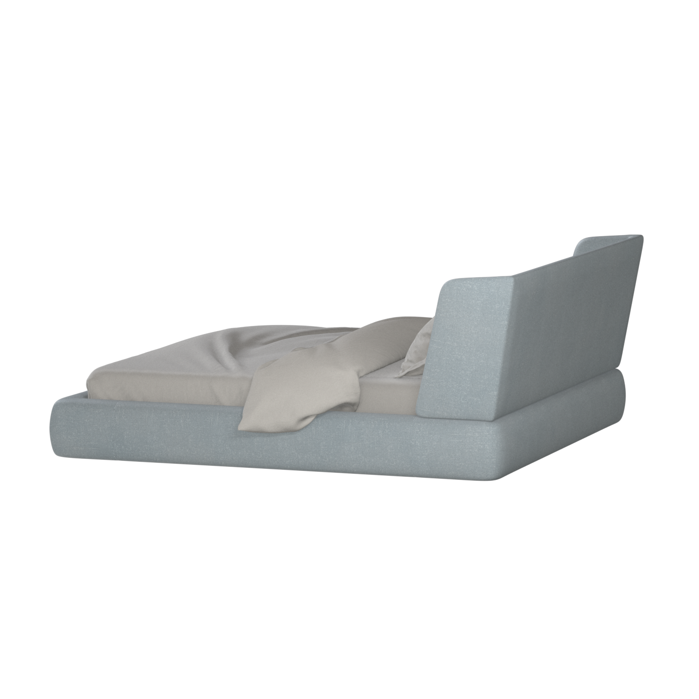 Valentina bed in Boucle Hevia Fabric