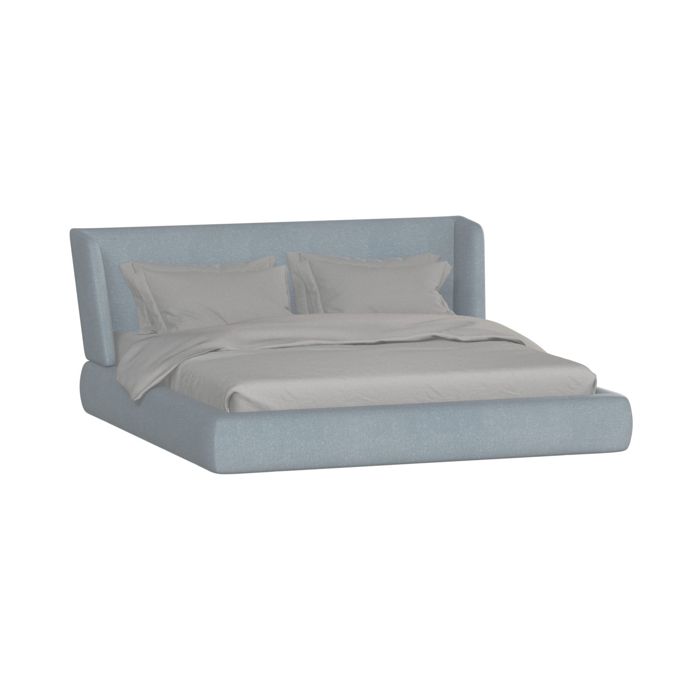 Valentina bed in Boucle Hevia Fabric
