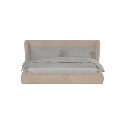 Valentina bed in Boucle Velvet Fabric