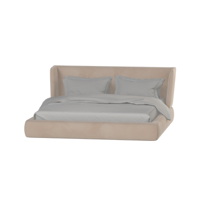 Valentina bed in Boucle Velvet Fabric