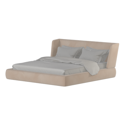 Valentina bed in Boucle Velvet Fabric