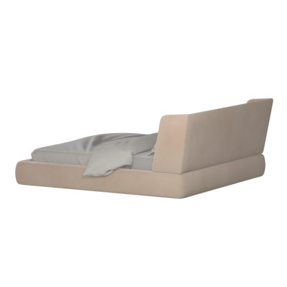 Valentina bed in Boucle Velvet Fabric