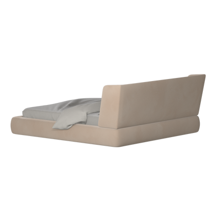 Valentina bed in Boucle Velvet Fabric