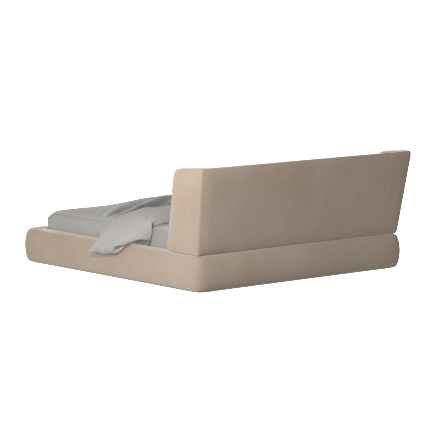 Valentina bed in Boucle Velvet Fabric