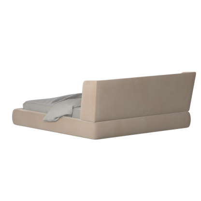 Valentina bed in Boucle Velvet Fabric