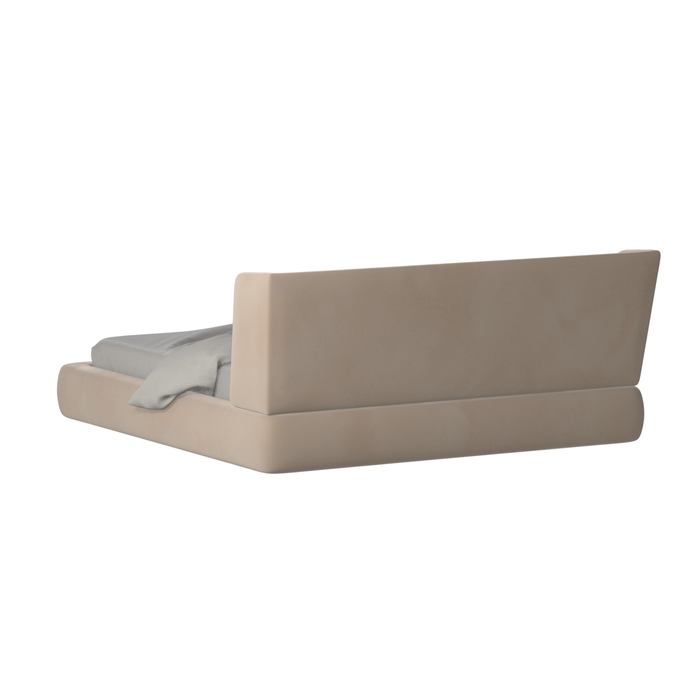 Valentina bed in Boucle Velvet Fabric