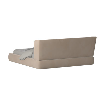 Valentina bed in Boucle Velvet Fabric