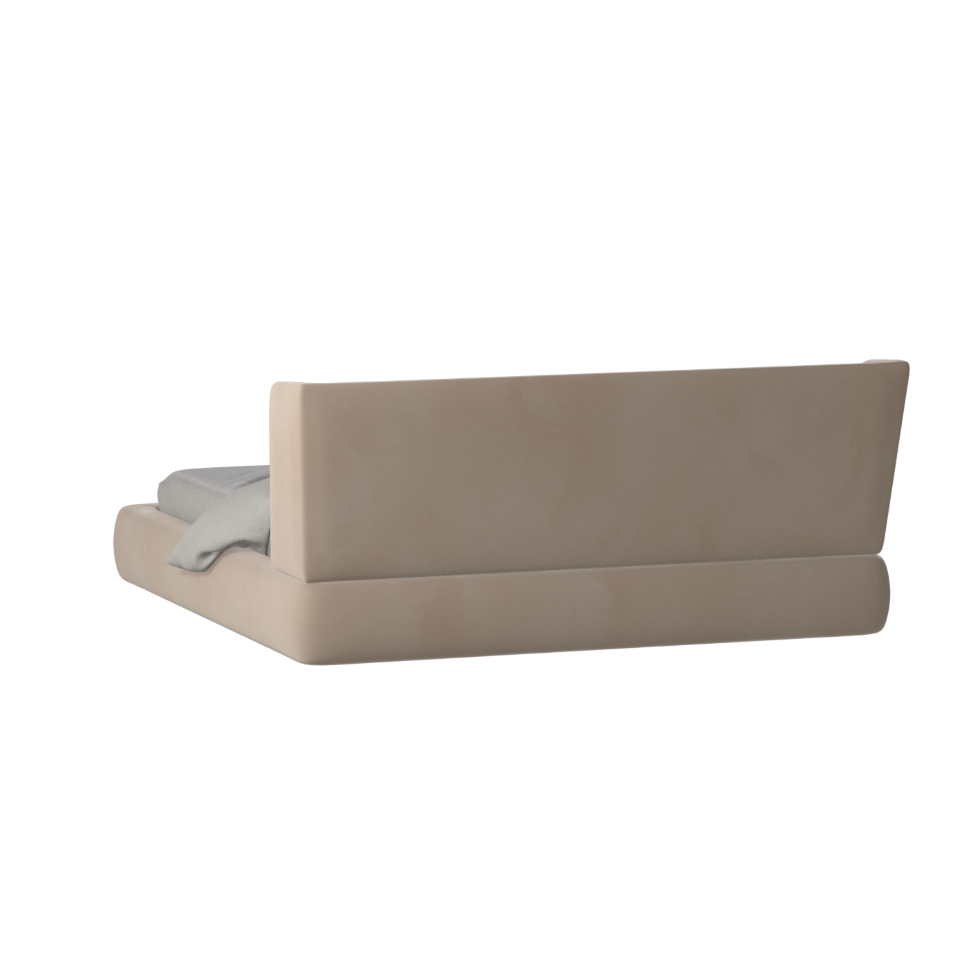 Valentina bed in Boucle Velvet Fabric