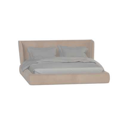 Valentina bed in Boucle Velvet Fabric