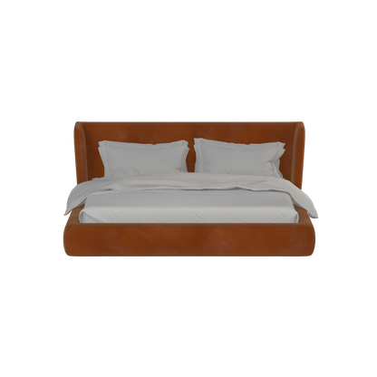 Valentina bed in Boucle Velvet Fabric