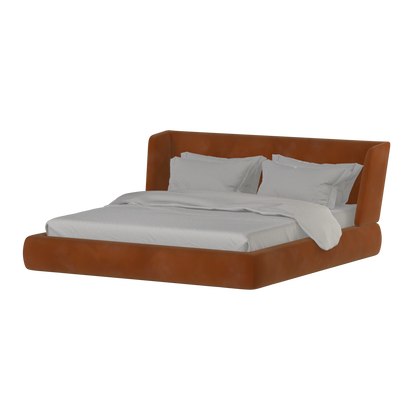 Valentina bed in Boucle Velvet Fabric