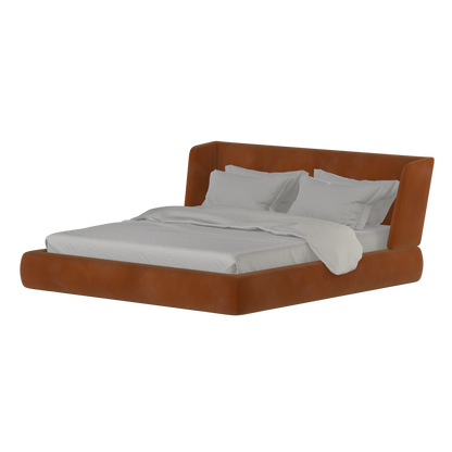 Valentina bed in Boucle Velvet Fabric