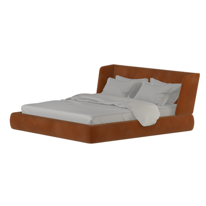 Valentina bed in Boucle Velvet Fabric