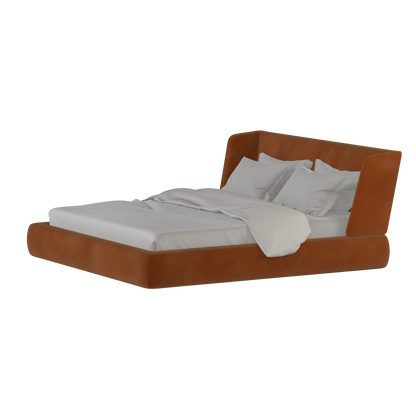 Valentina bed in Boucle Velvet Fabric