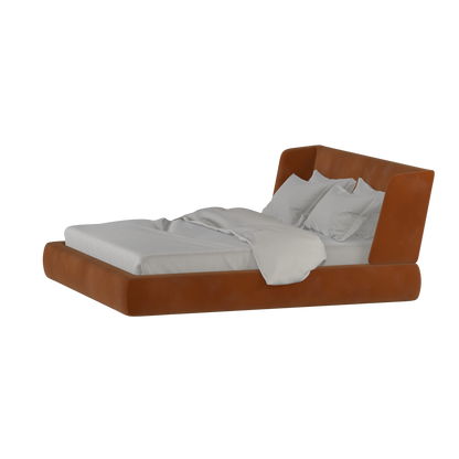 Valentina bed in Boucle Velvet Fabric