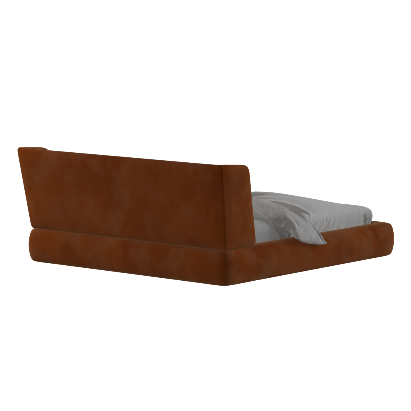 Valentina bed in Boucle Velvet Fabric