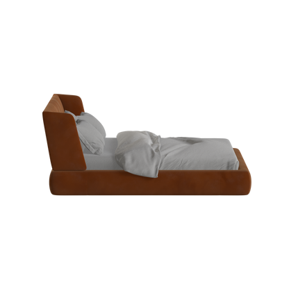 Valentina bed in Boucle Velvet Fabric