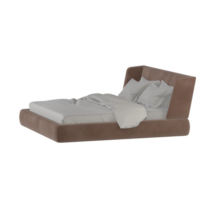 Valentina bed in Boucle Velvet Fabric
