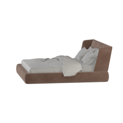Valentina bed in Boucle Velvet Fabric