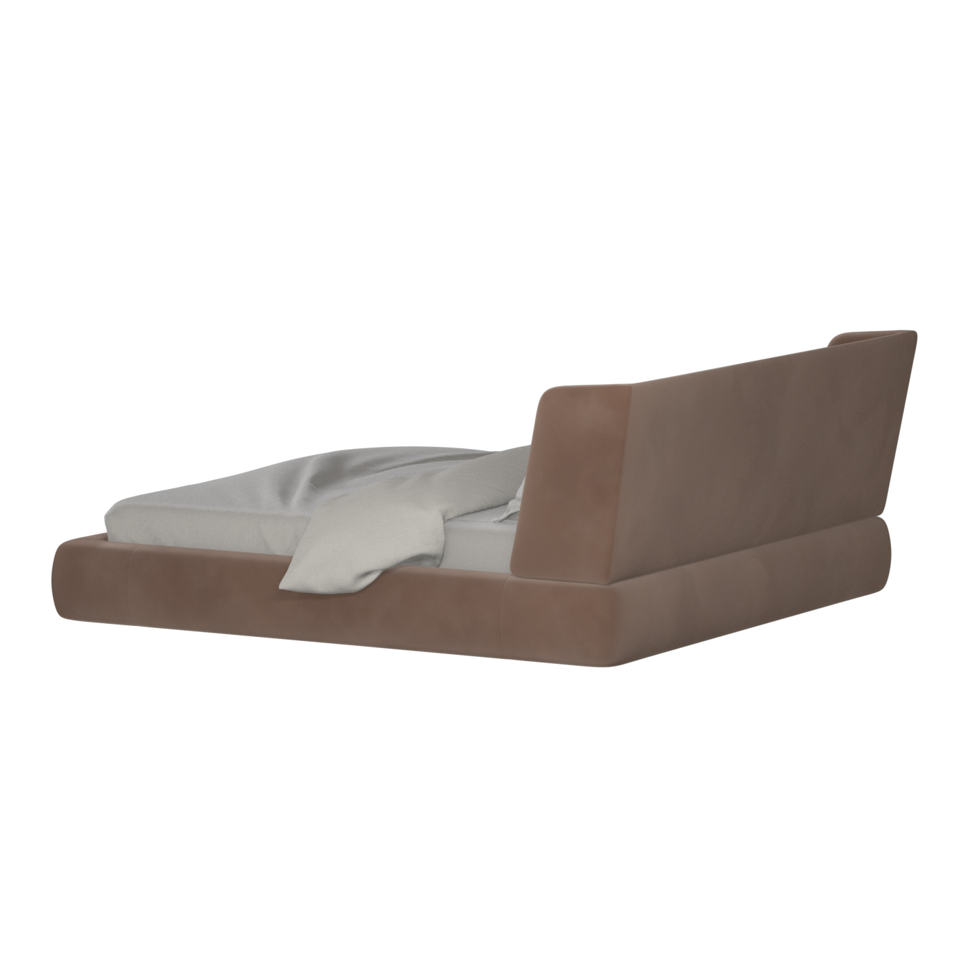 Valentina bed in Boucle Velvet Fabric