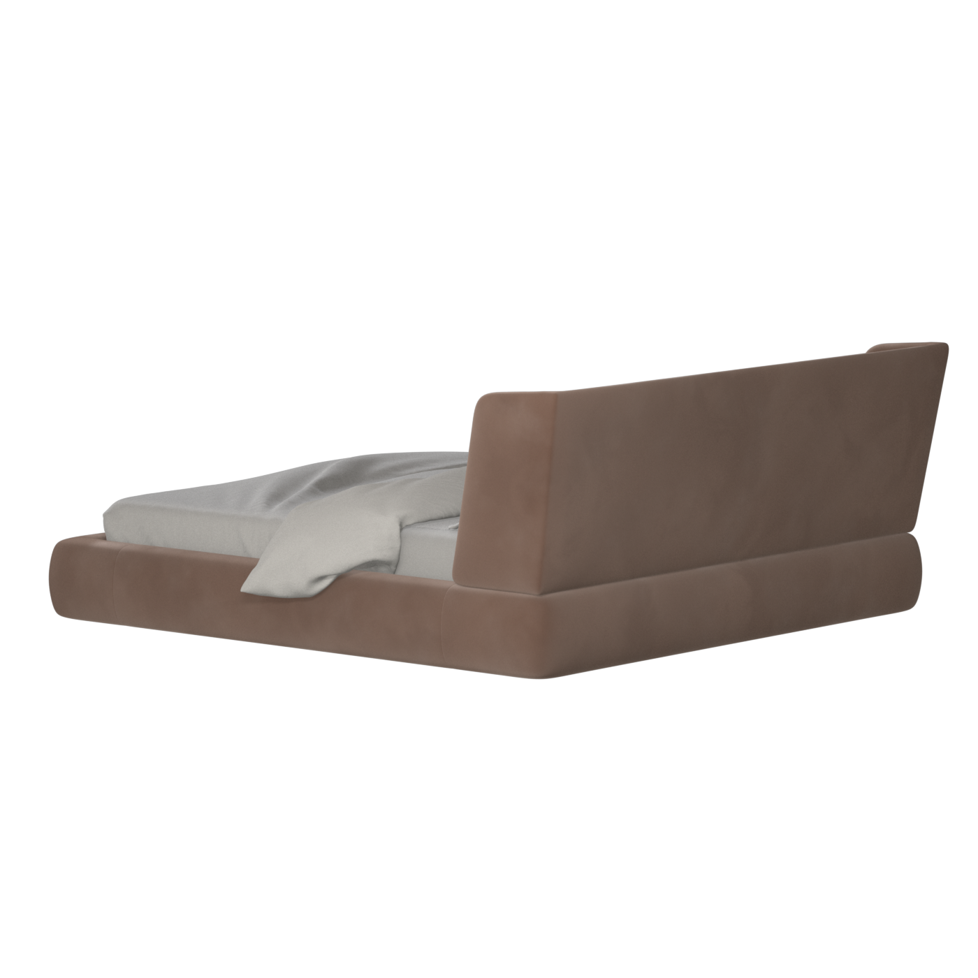 Valentina bed in Boucle Velvet Fabric
