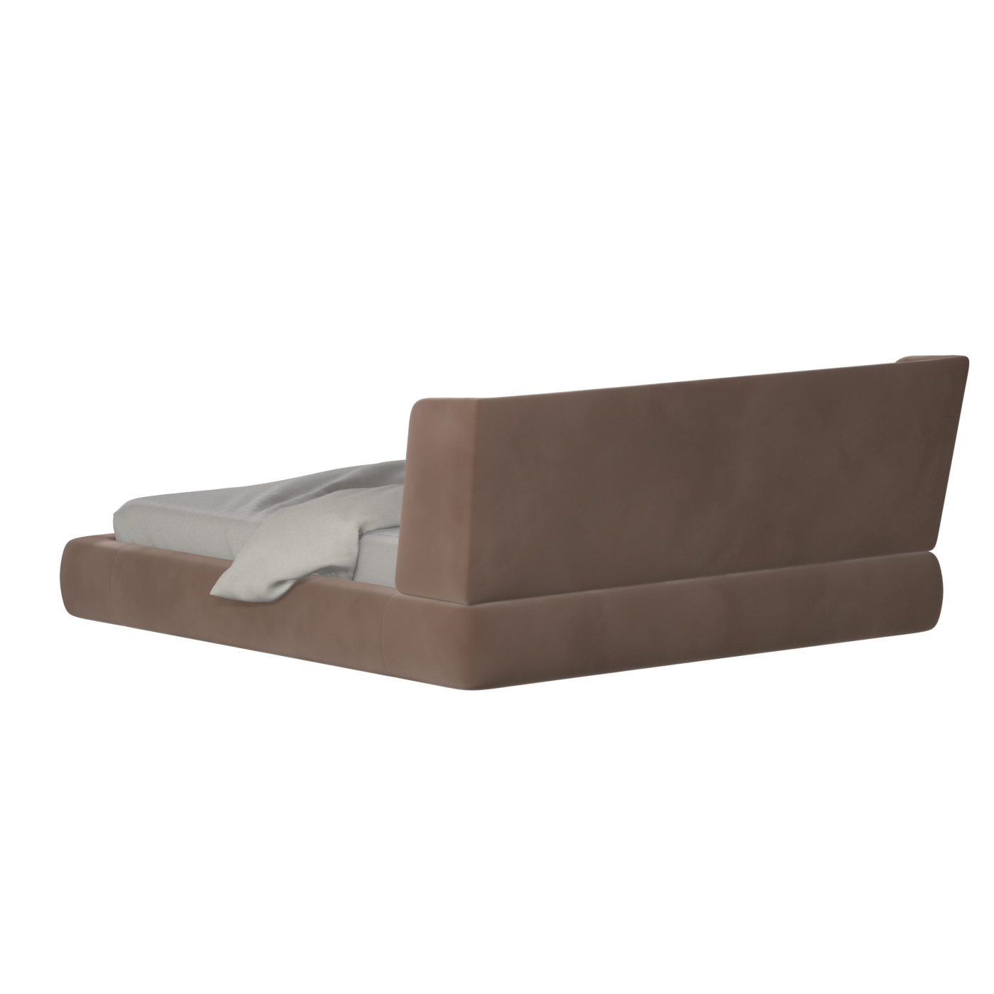 Valentina bed in Boucle Velvet Fabric