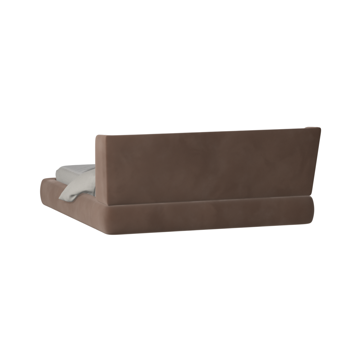 Valentina bed in Boucle Velvet Fabric