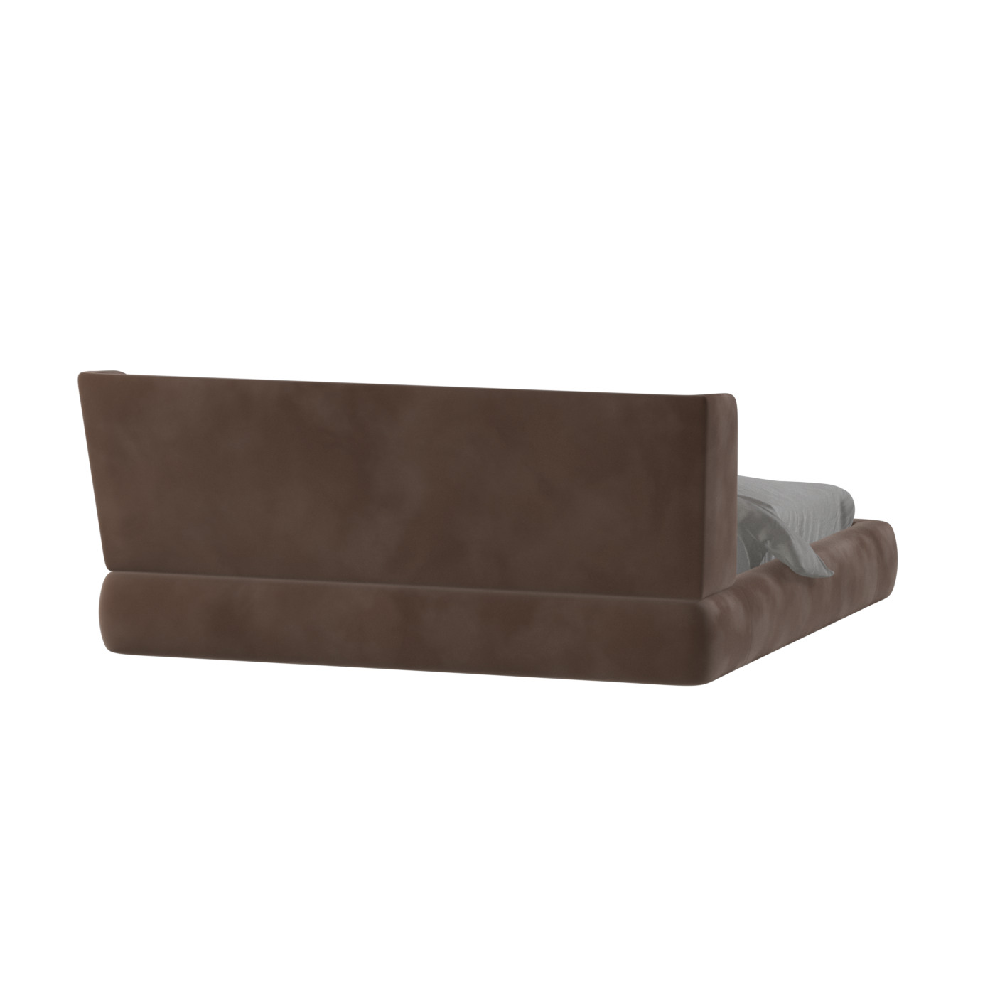 Valentina bed in Boucle Velvet Fabric