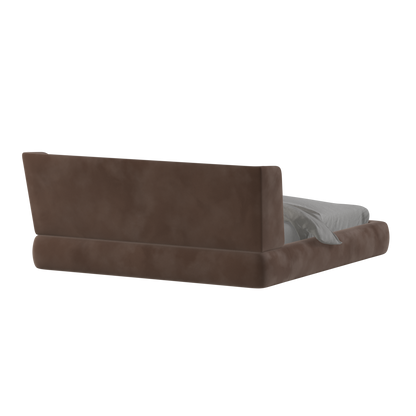 Valentina bed in Boucle Velvet Fabric