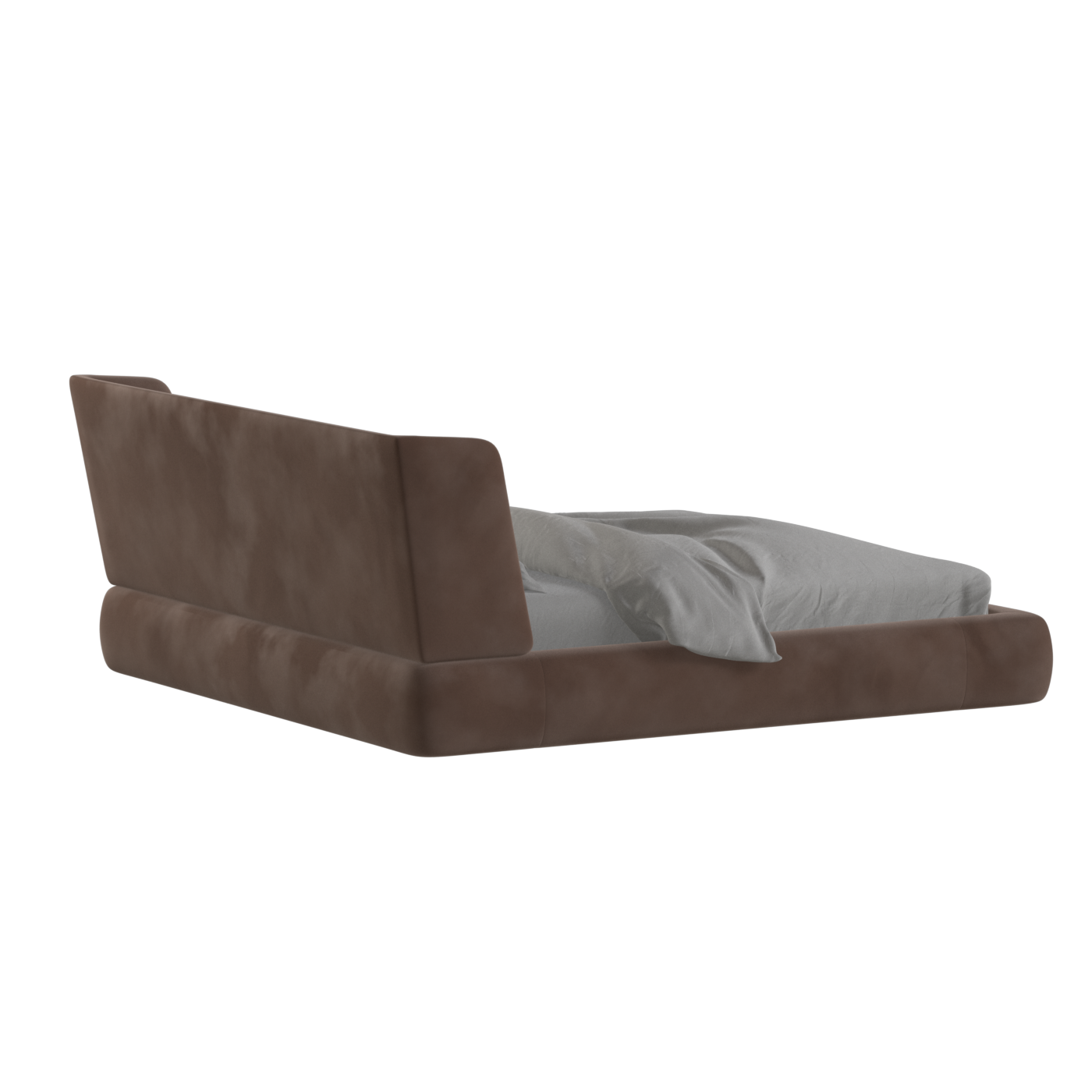 Valentina bed in Boucle Velvet Fabric