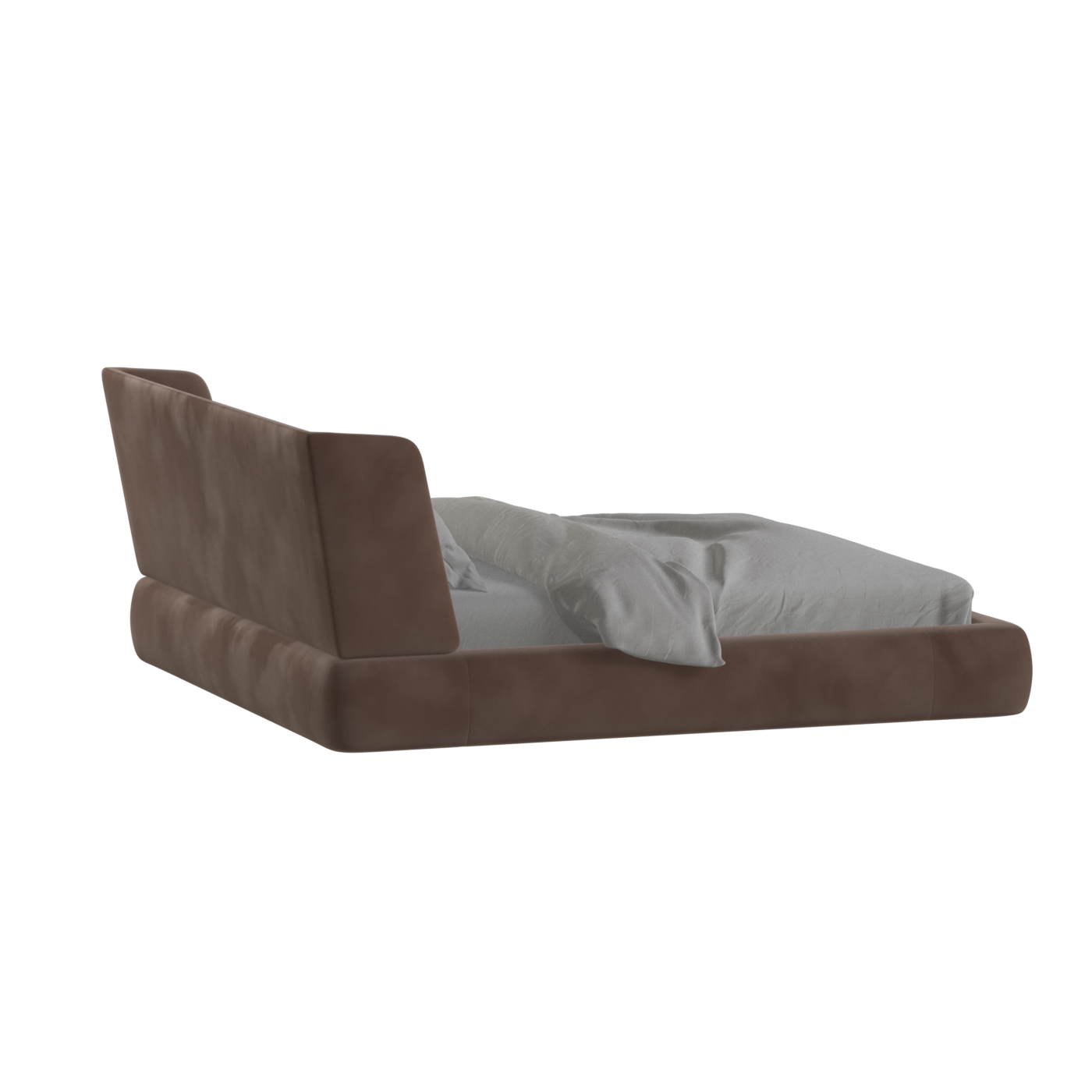 Valentina bed in Boucle Velvet Fabric