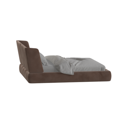 Valentina bed in Boucle Velvet Fabric